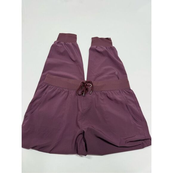 Crz Yoga lightweight burgundy jogger size L/12 - Picture 1 of 7